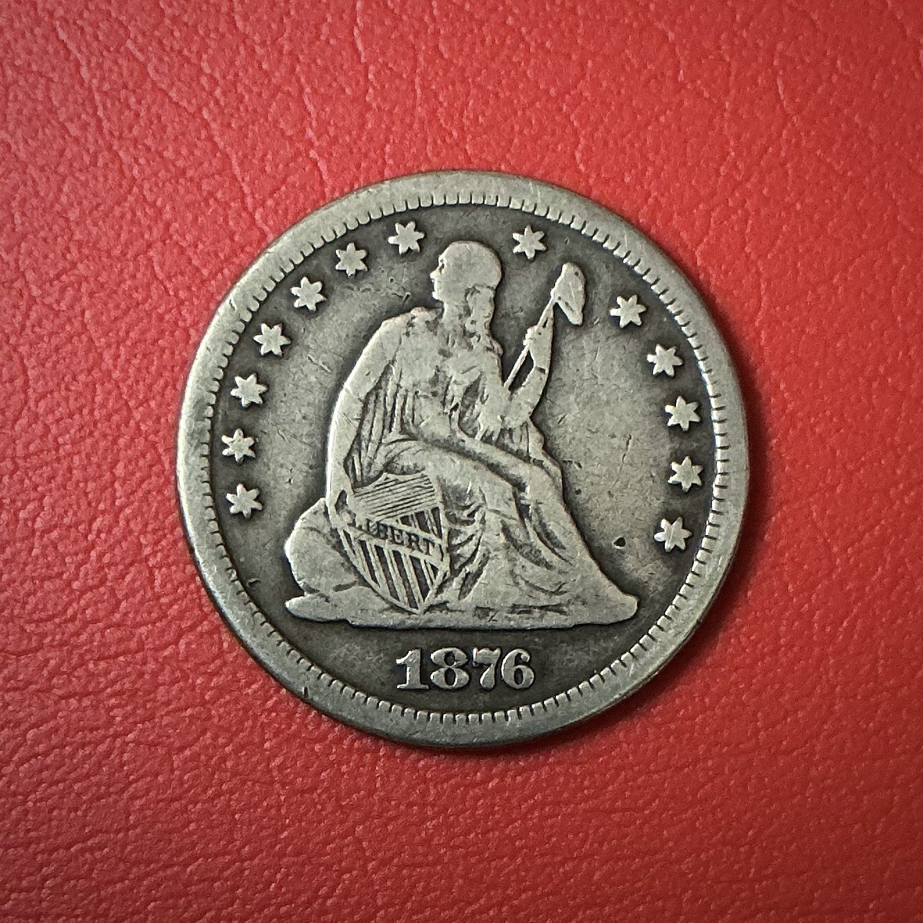 1876 CC SEATED LIBERTY QUARTER UNGRADED CIRCULATED AMAZING EYE APPEAL 1876 CC SEATED LIBERTY QUARTER UNGRADED CIRCULATED AMAZING EYE APPEAL