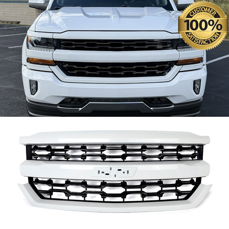 Fit 2016-2018 Chevrolet Silverado 1500 LTZ Summit White Front Bumper Grille New