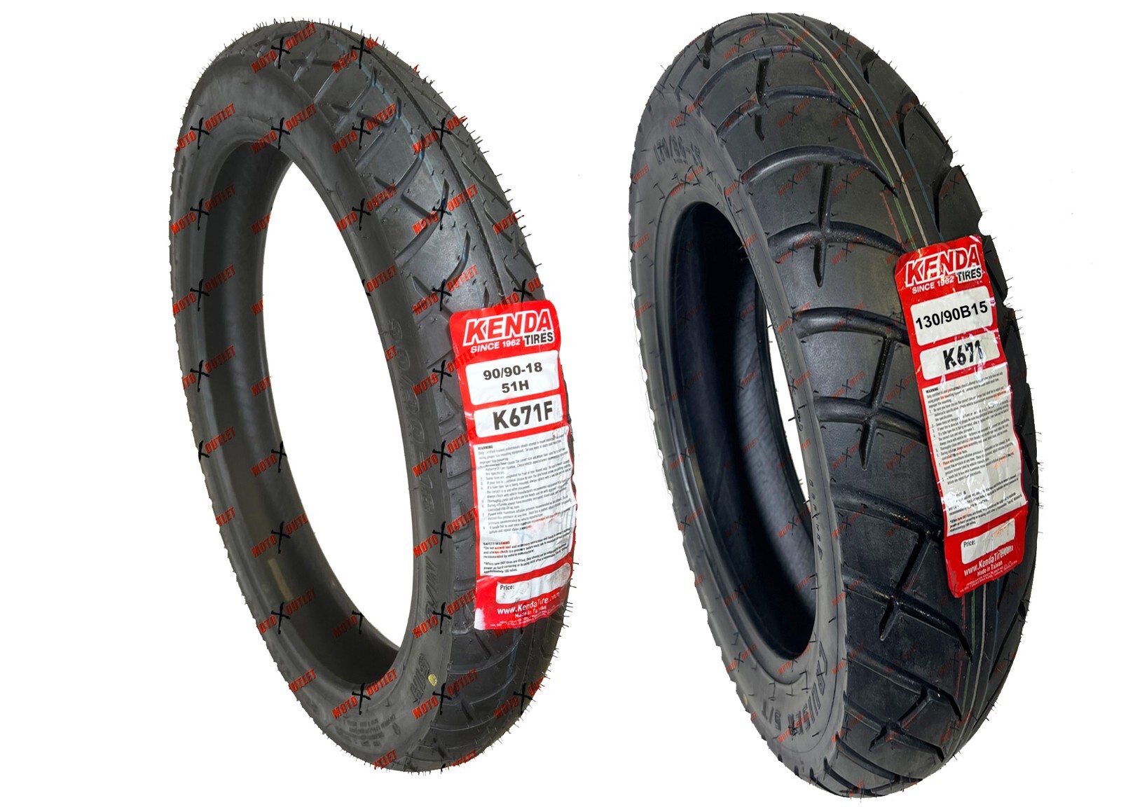 Kenda K671 90/90-18 130/90-15 Front Rear Tires Motorcycle Honda Rebel 250
