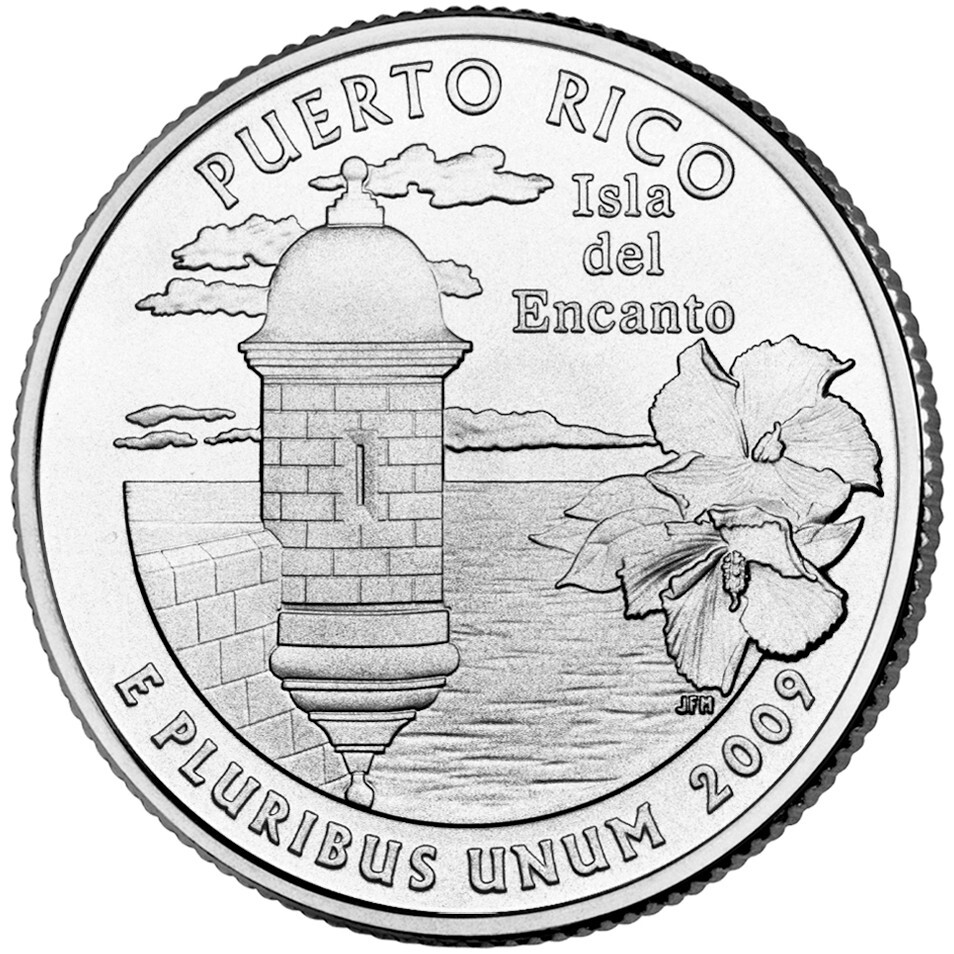 2009 P Puerto Rico Territory State Quarter. Uncirculated from US Mint roll. 2009 P Puerto Rico Territory State Quarter. Uncirculated from US Mint roll.