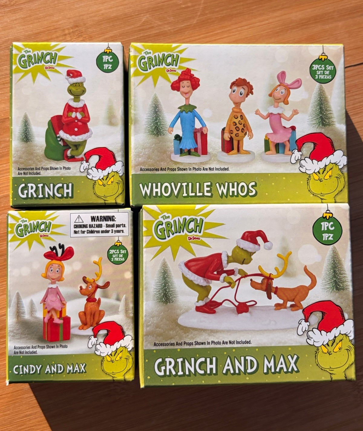 The Grinch Boxed Christmas Figurine Set: Grinch, Max, Cindy Lou Who, Whos The Grinch Boxed Christmas Figurine Set: Grinch, Max, Cindy Lou Who, Whos
