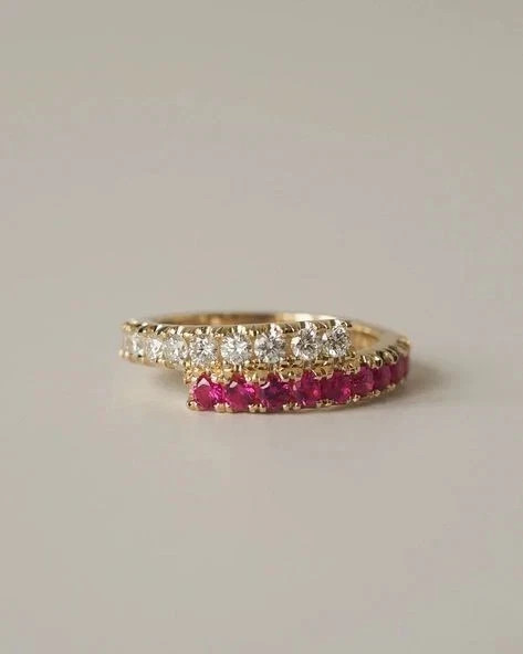 1.89Ct Round Cut Lab-Created Red Ruby Party Wear Ring 14K Yellow Gold Plated