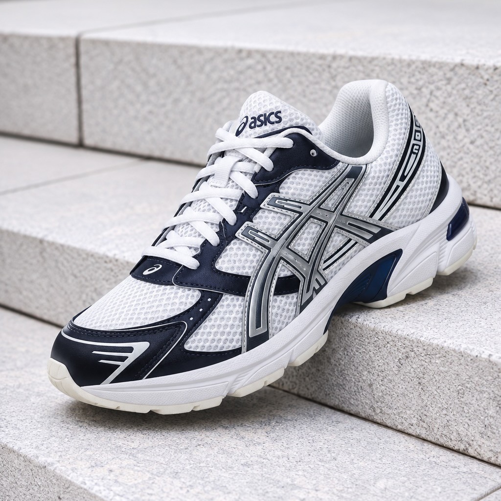 ASICS Gel-1130 White Midnight Navy 1203A609-118 Men\'s Size New