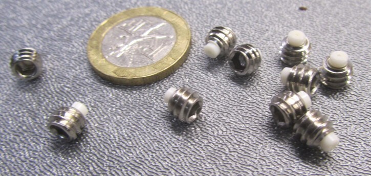 Kmac 18-8 Stainless Steel Set Screws, Nylon Tip, 1/4-20 x 3/16\ Kmac 18-8 Stainless Steel Set Screws, Nylon Tip, 1/4-20 x 3/16\
