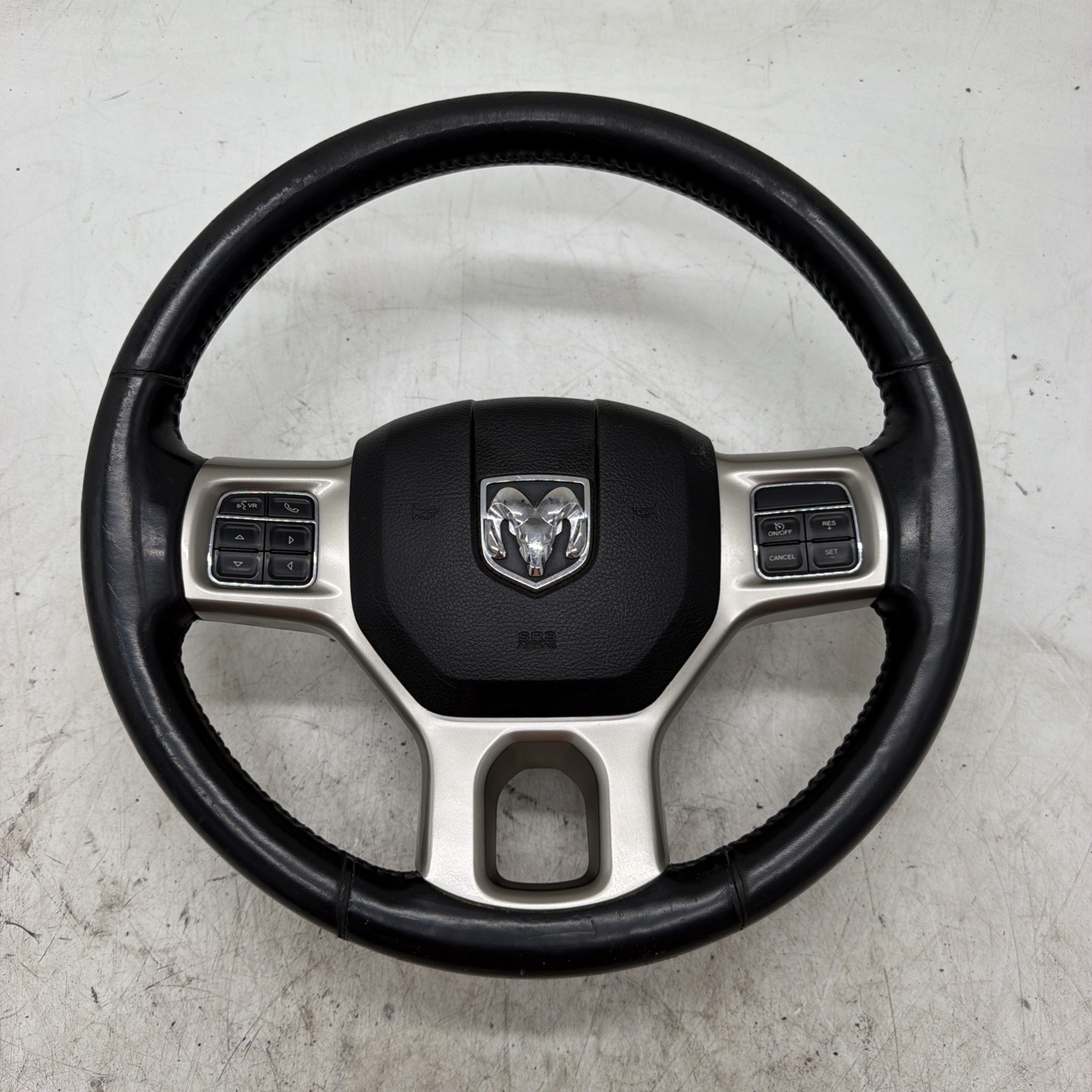 2013-2018 Ram 1500/2500/3500 Black Leather Heated Steering Wheel OEM 2013-2018 Ram 1500/2500/3500 Black Leather Heated Steering Wheel OEM