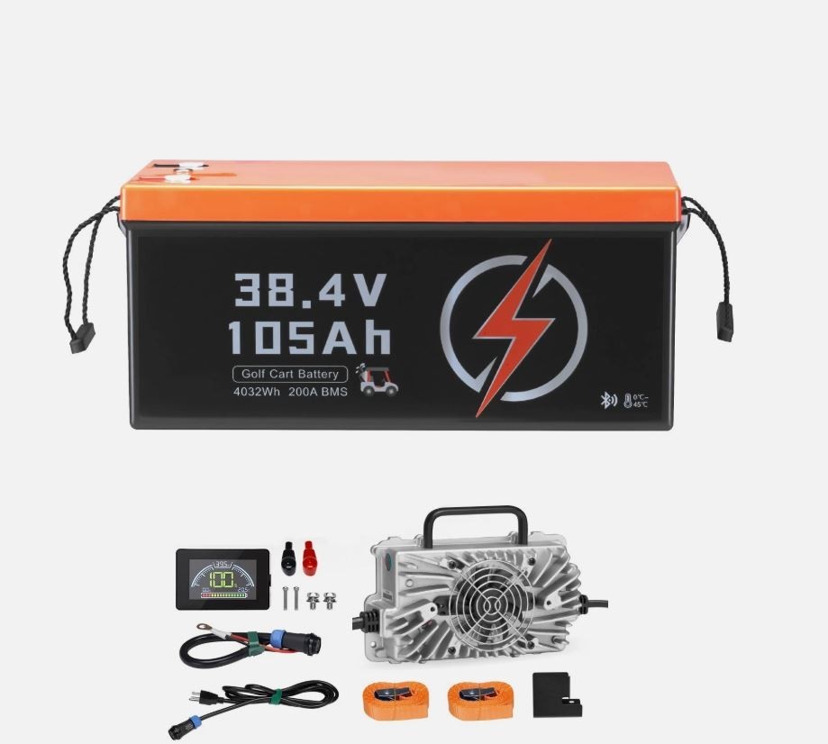 Golf Cart Lithium Battery 20A- 36V 105Ah- Charger LCD Monitor & 4000+ Cycle... Golf Cart Lithium Battery 20A- 36V 105Ah- Charger LCD Monitor & 4000+ Cycle...