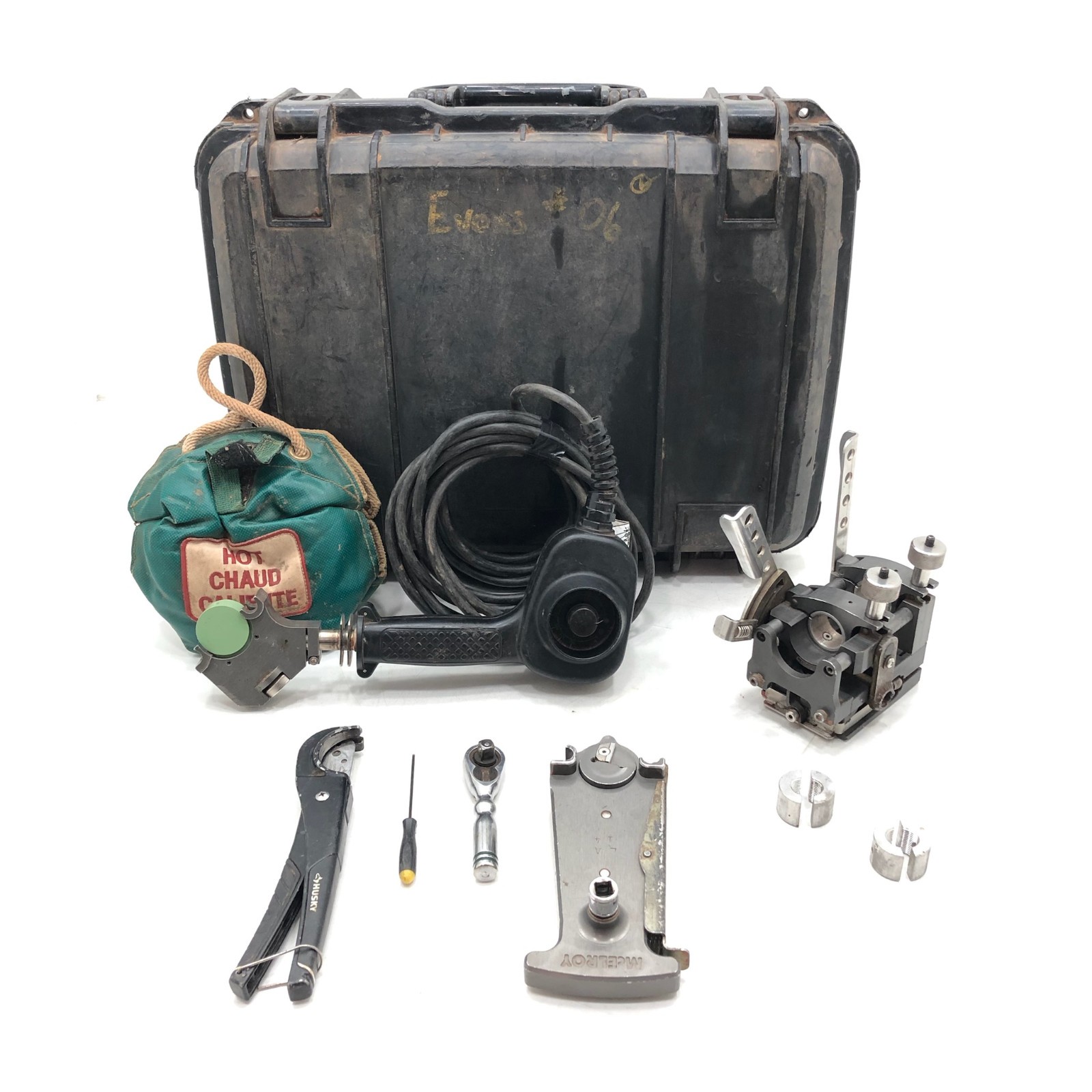 McElroy CTS20101 1LC Pipe Fusion Heater Plastic Welding Kit w/ CTS16001 Carriage