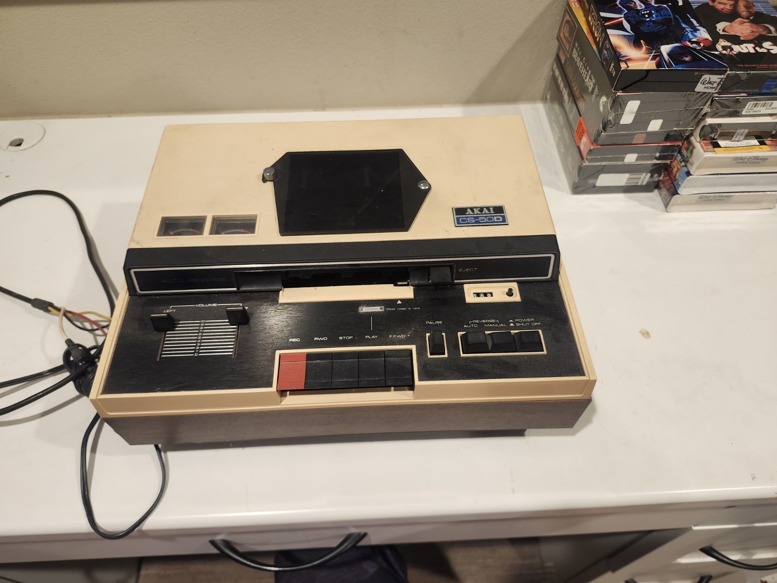 Vintage Akai CS-50D Invert-O-Matic Auto-Reverse Cassette Deck-FOR REPAIR/PARTS Vintage Akai CS-50D Invert-O-Matic Auto-Reverse Cassette Deck-FOR REPAIR/PARTS