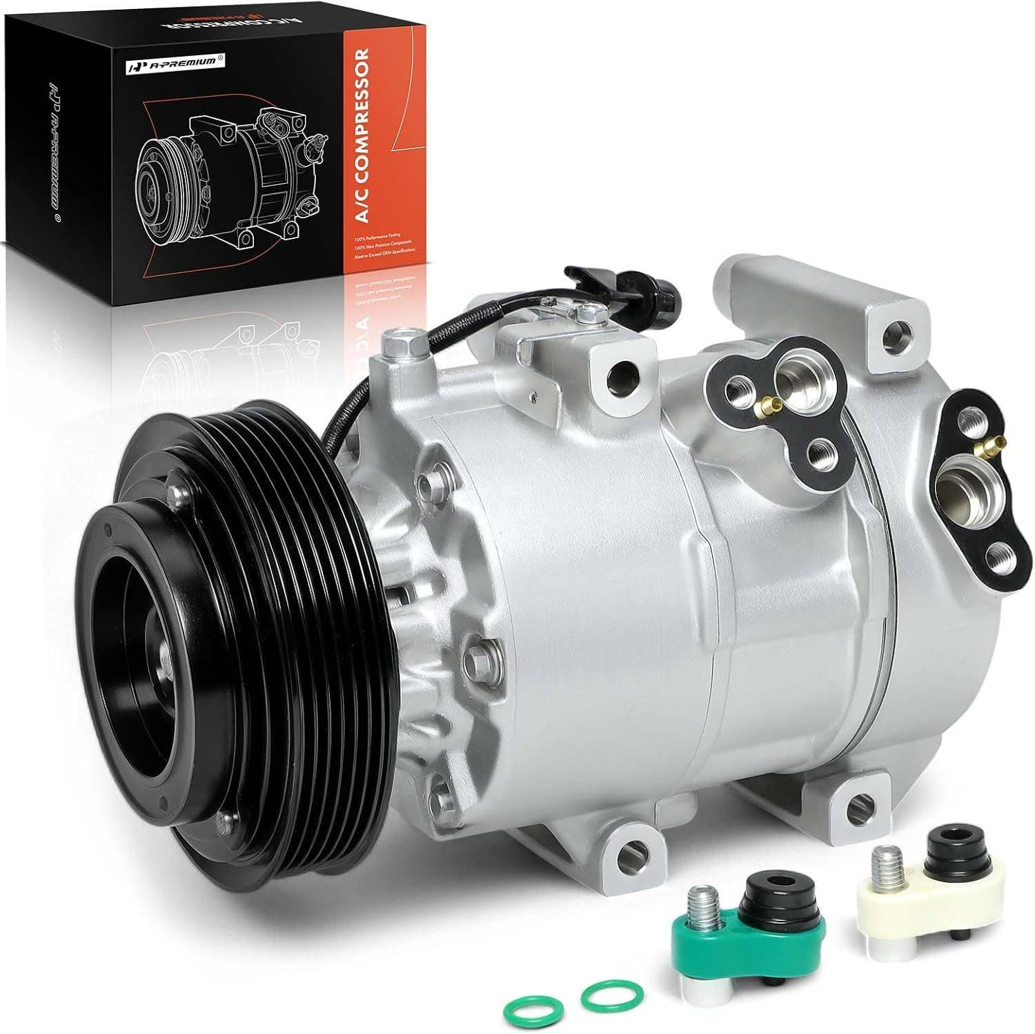 2007-2009 Kia Rondo 2.7L AC Compressor with Clutch 2007-2009 Kia Rondo 2.7L AC Compressor with Clutch