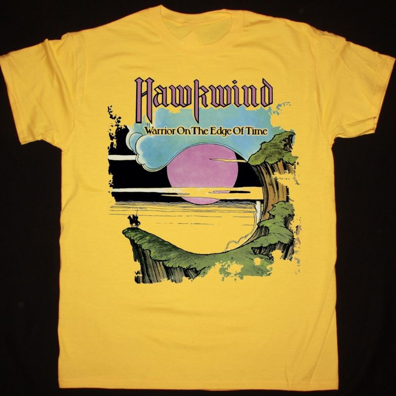 HAWKWIND Band WARRIOR ON THE EDGE OF TIME  Shirt Yellow Unisex S-5XL 1P1347