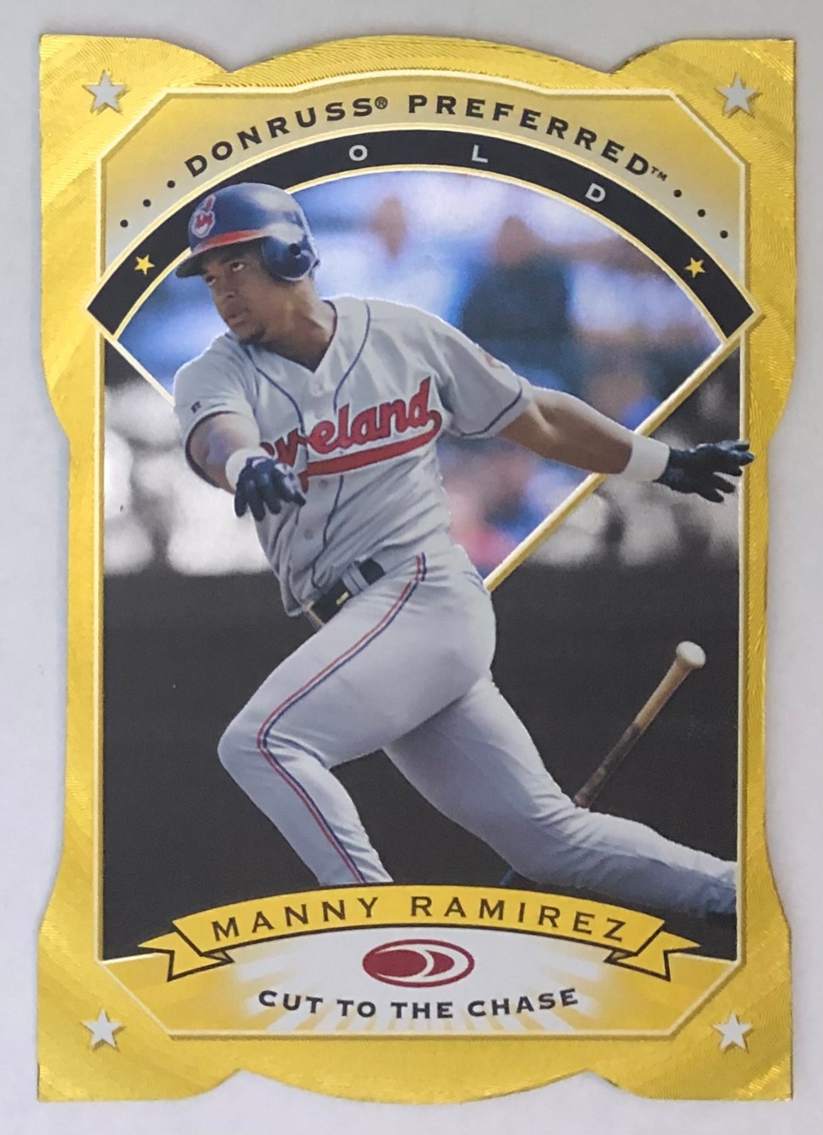 1997 Donruss Preferred Cut to the Chase - Gold - Manny Ramirez - #38 - NrMt+