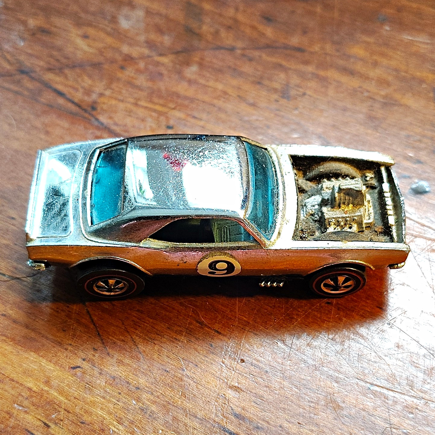Vintage 1969 Hot Wheels HEAVY CHEVY CAMARO Diecast Hong Kong