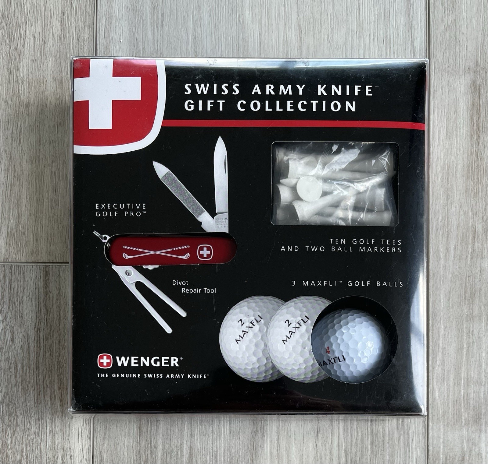 RARE Vintage 1995 Wenger Swiss Army Knife Executive Golf Pro Divot Tool Set NEW RARE Vintage 1995 Wenger Swiss Army Knife Executive Golf Pro Divot Tool Set NEW