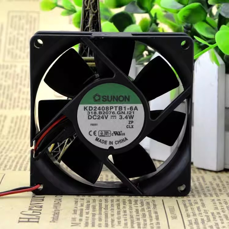 SUNON KD2408PTB1-6A 24V 3.4W 8025 8cm Inverter Cooling Fan SUNON KD2408PTB1-6A 24V 3.4W 8025 8cm Inverter Cooling Fan