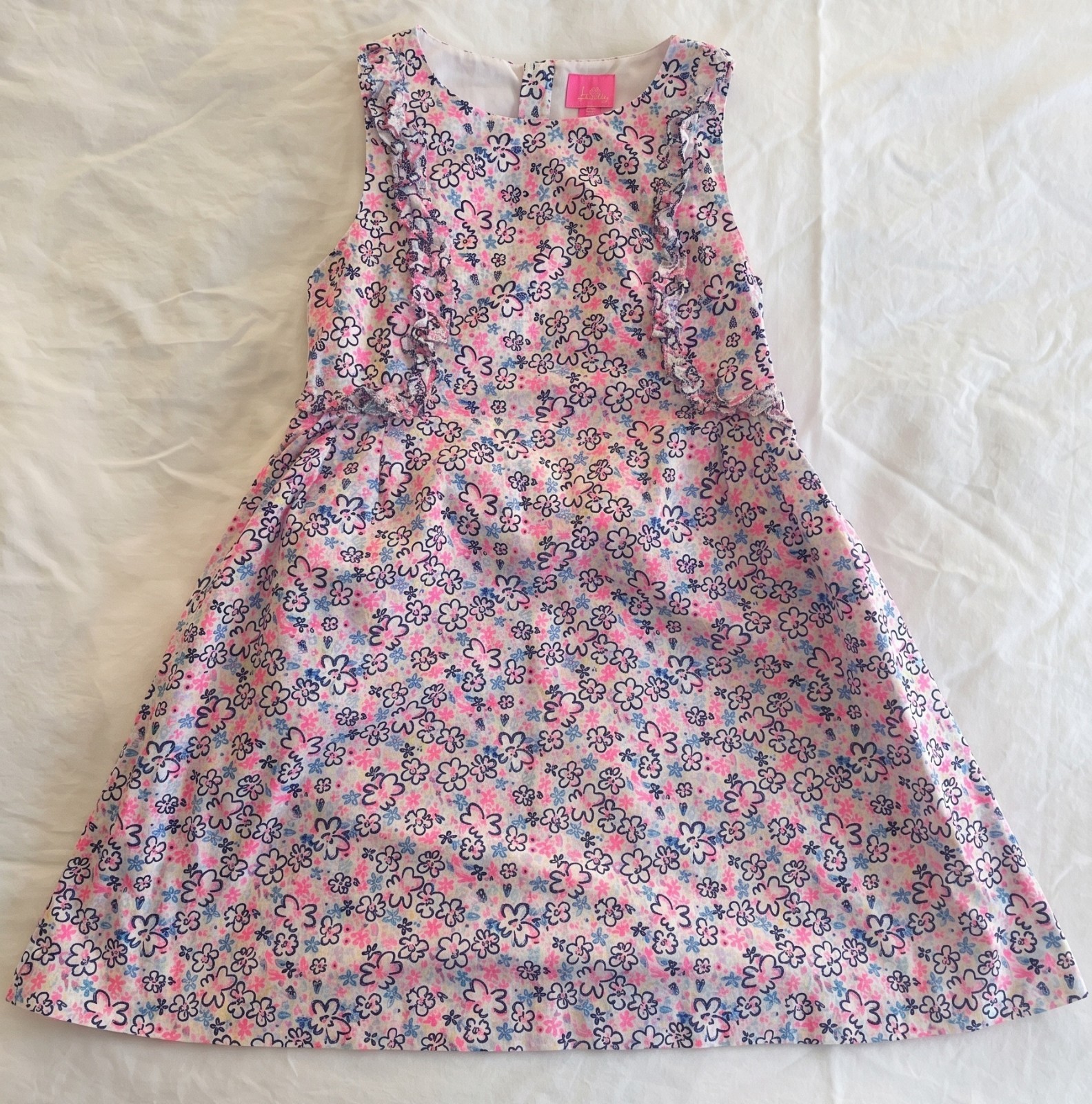 Lilly Pulitzer Little Girls Amia Fun Sun Repeat Ditsy Size 14 Lilly Pulitzer Little Girls Amia Fun Sun Repeat Ditsy Size 14