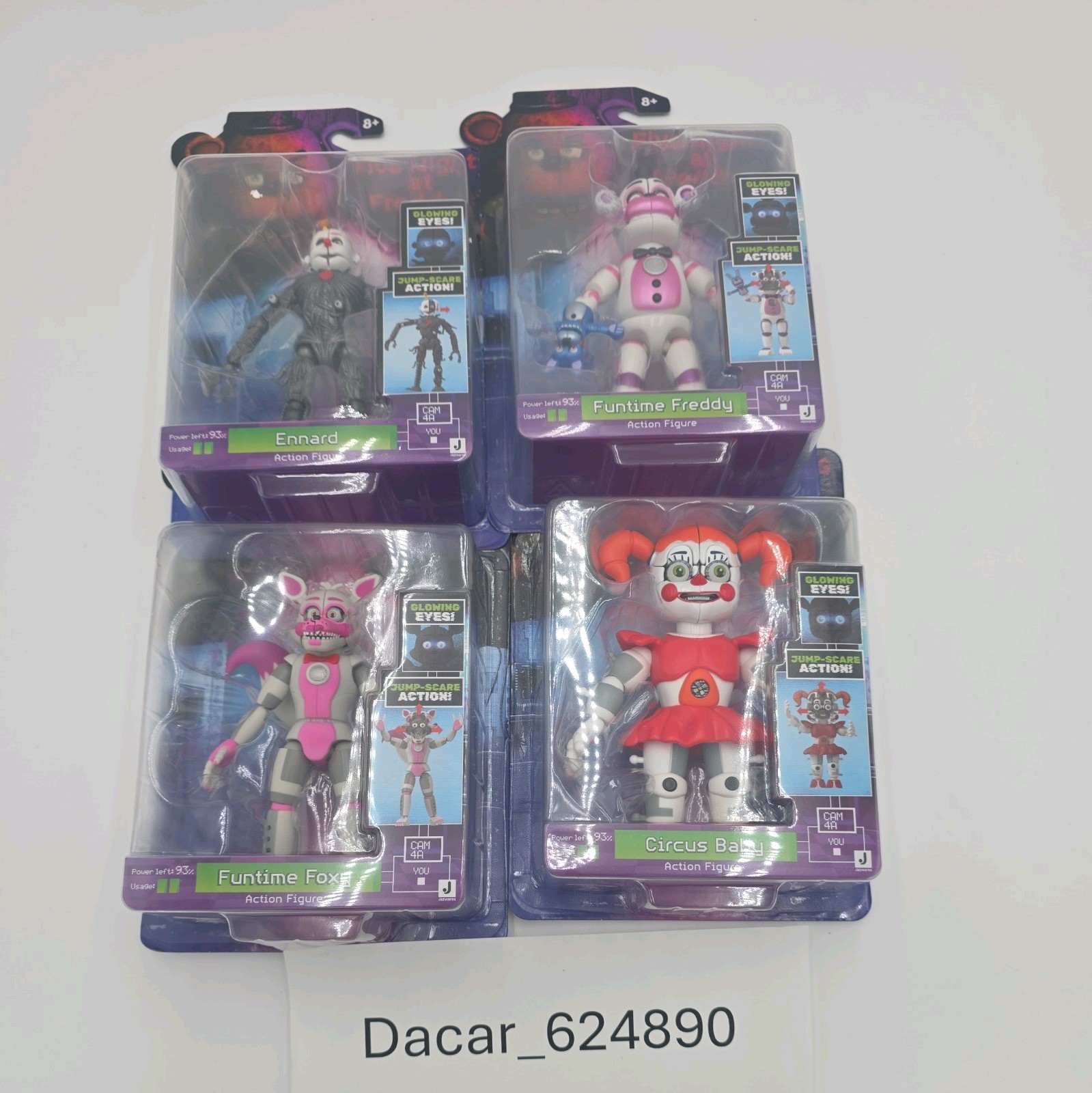SET 4 Five Nights at Freddys Ennard Funtime Foxy Freddy Circus Baby Figures FNAF