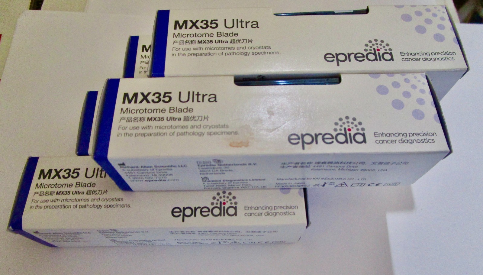 Epredia MX35 Ultra Low Profile Microtome Blades 5 New Packs Japan Epredia MX35 Ultra Low Profile Microtome Blades 5 New Packs Japan