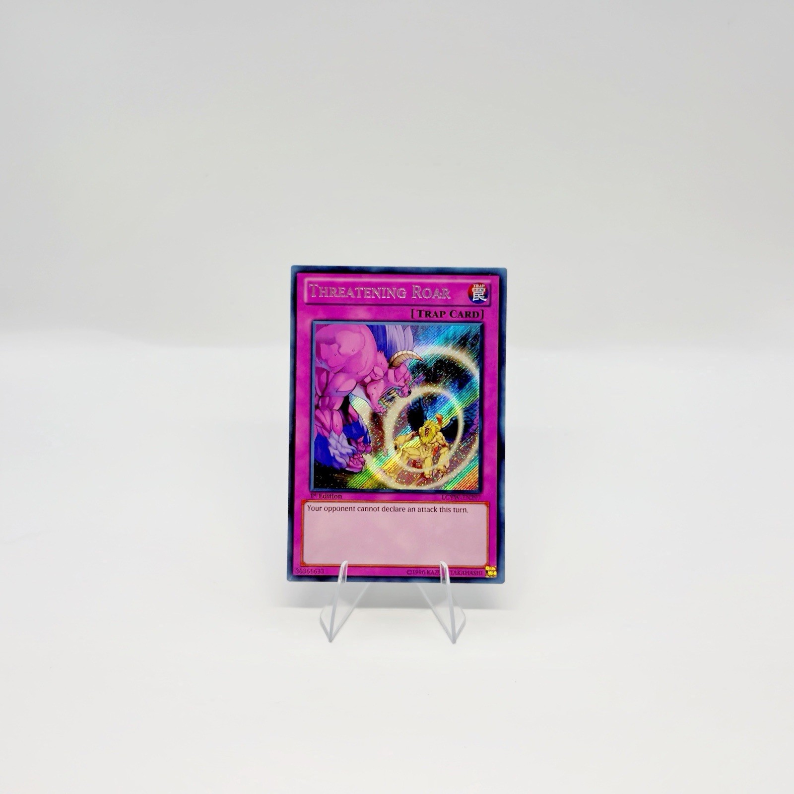 Yu-Gi-Oh Threatening Roar LCYW-EN297 Secret Rare 1st Edition NM Yu-Gi-Oh Threatening Roar LCYW-EN297 Secret Rare 1st Edition NM