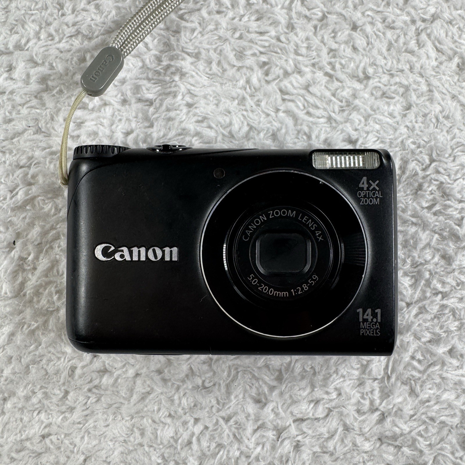 Canon PowerShot A2200 14.1MP Digital Camera - Black Tested Works NICE