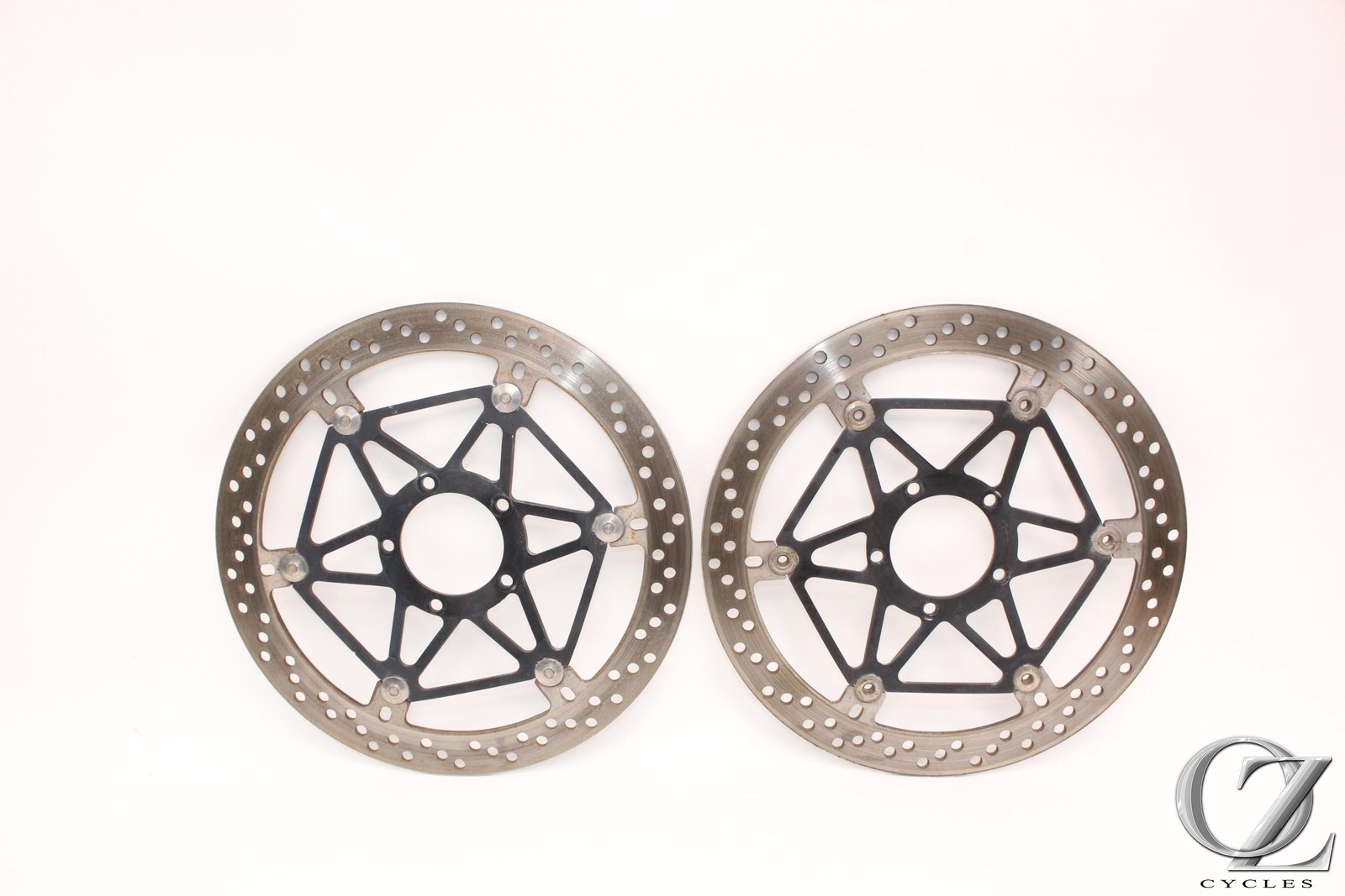 11-13 Ducati 1198 848 Brembo Front Brake Rotors set oem