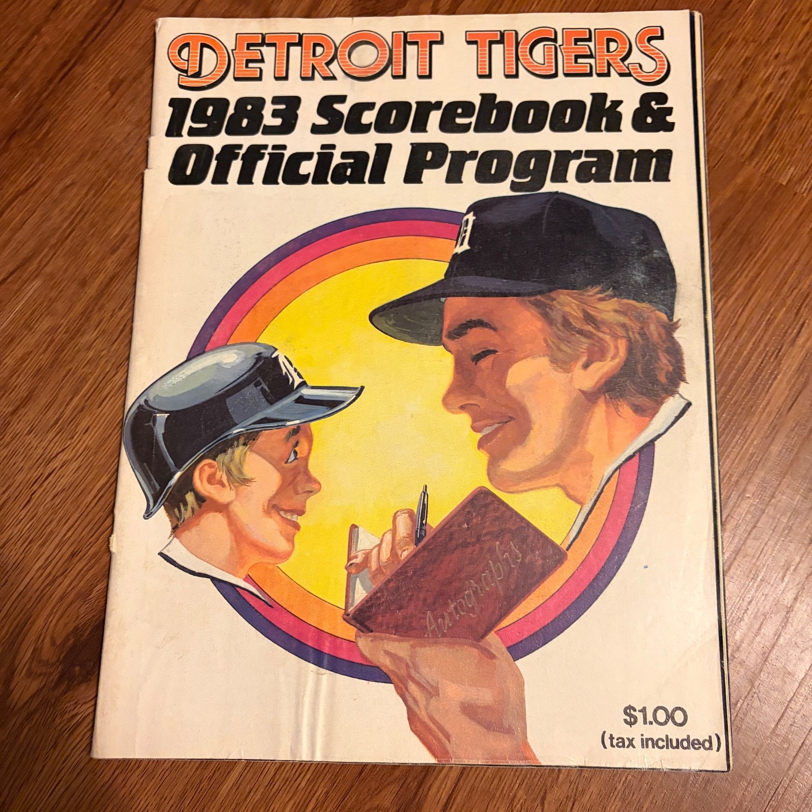 Detroit Tigers 1983 Official Program & Scorebook Vintage Original Alan Trammell