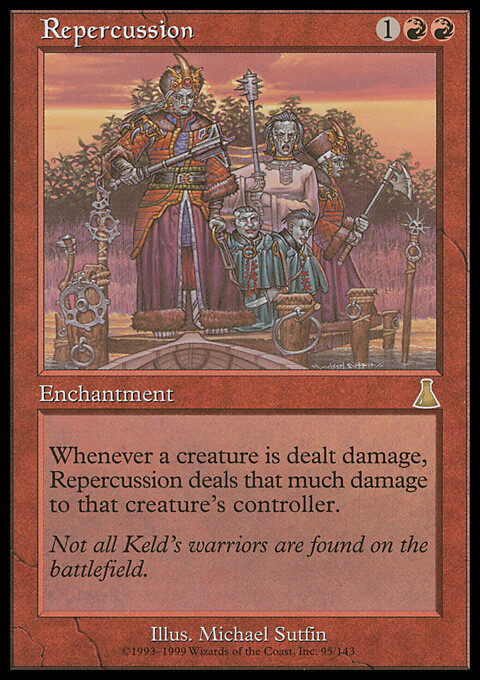 Repercussion  X (1) Urza's Destiny MTG Ex/NM (RG) 4RCards