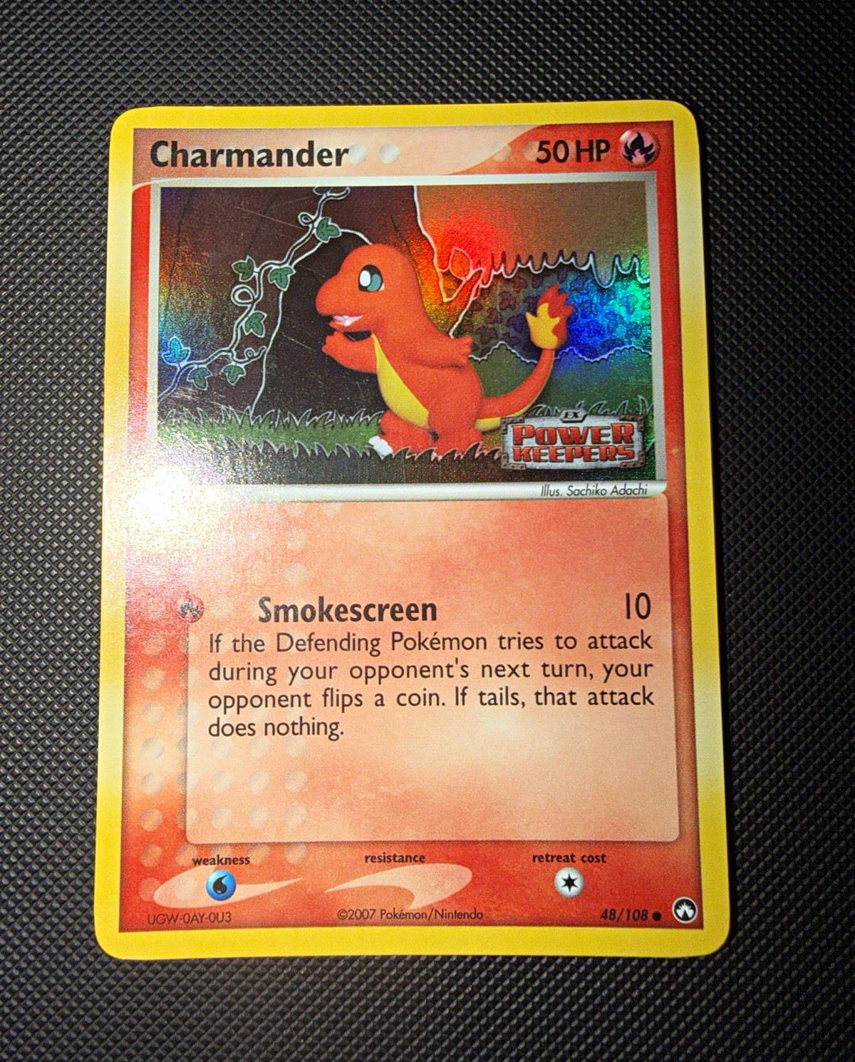 Pokémon TCG Charmander 48/108 EX Power Keepers Reverse Holo Common 50 HP EN 2007