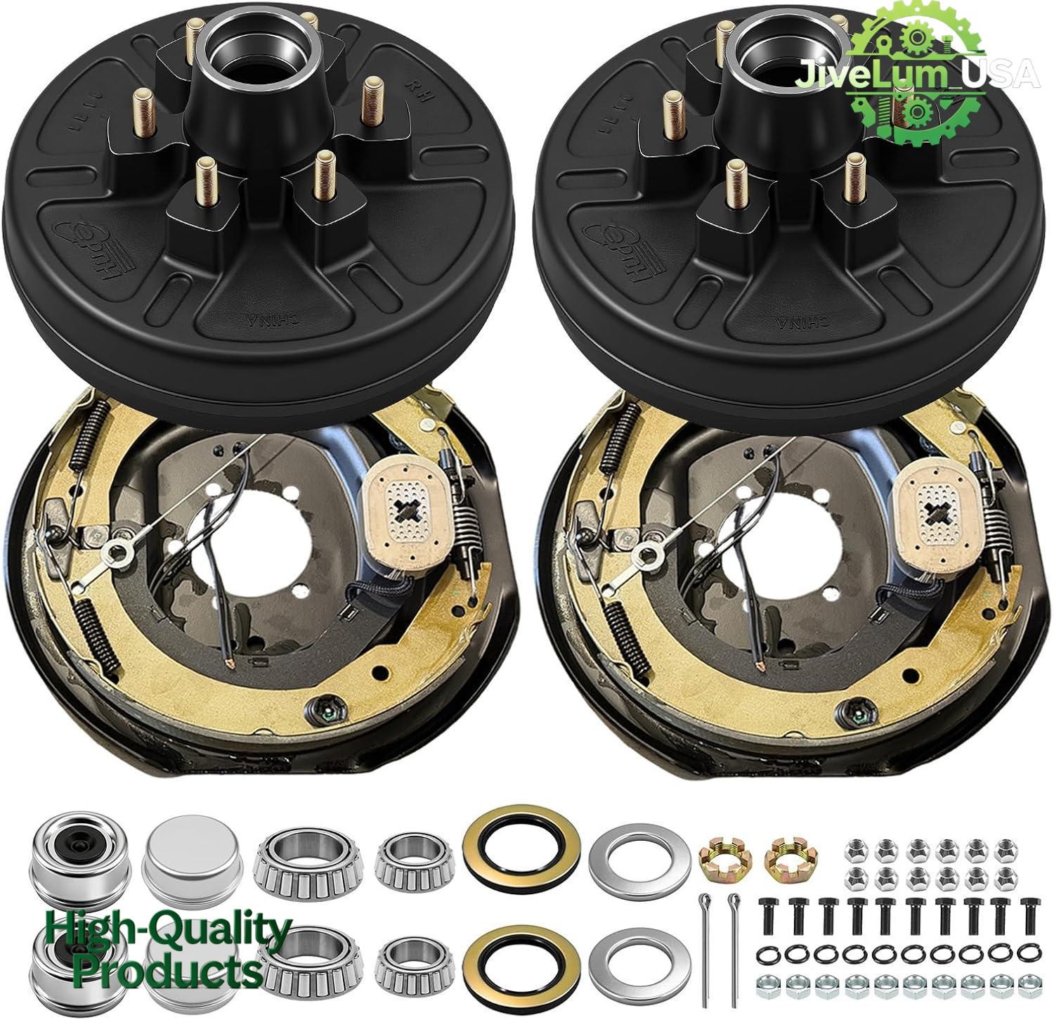 Fits For 5200lb Axle Trailer Hub Drum Kits & Electric Brakes 6-5.5 Fits For 5200lb Axle Trailer Hub Drum Kits & Electric Brakes 6-5.5