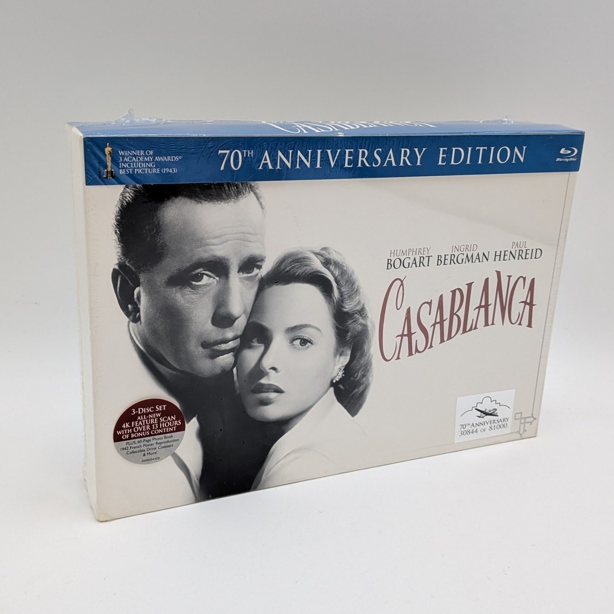 Casablanca 70th Anniversary Edition Blu-ray DCD Set Humphrey Bogart New Sealed