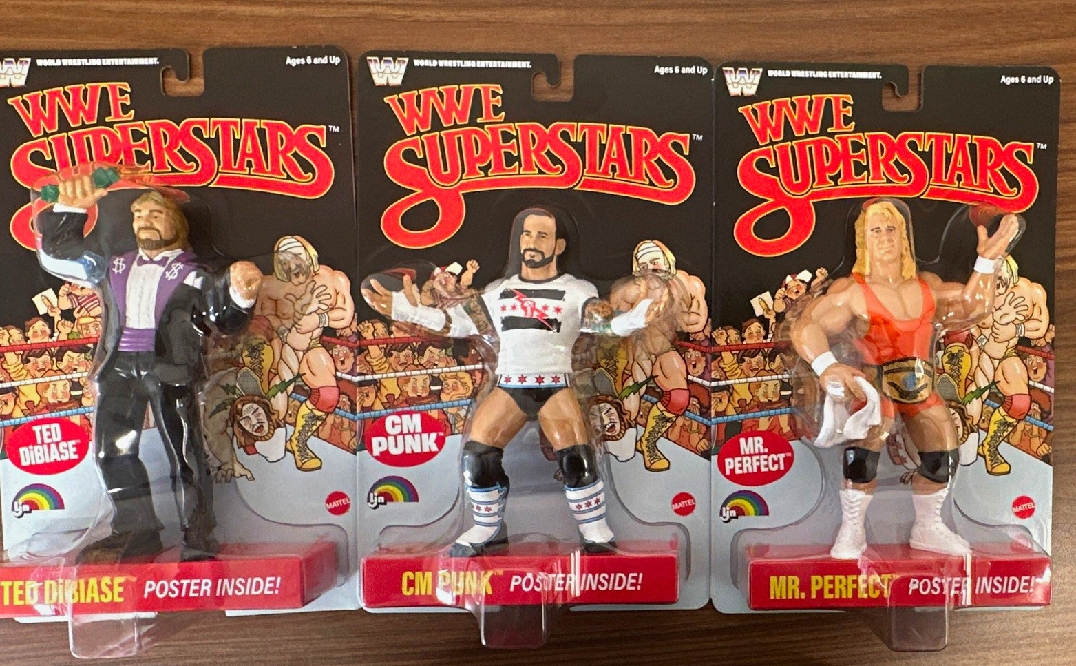 Mattel WWE Superstars Figure Lot Black Card - Ted DiBiase CM Punk Mr. Perfect Mattel WWE Superstars Figure Lot Black Card - Ted DiBiase CM Punk Mr. Perfect