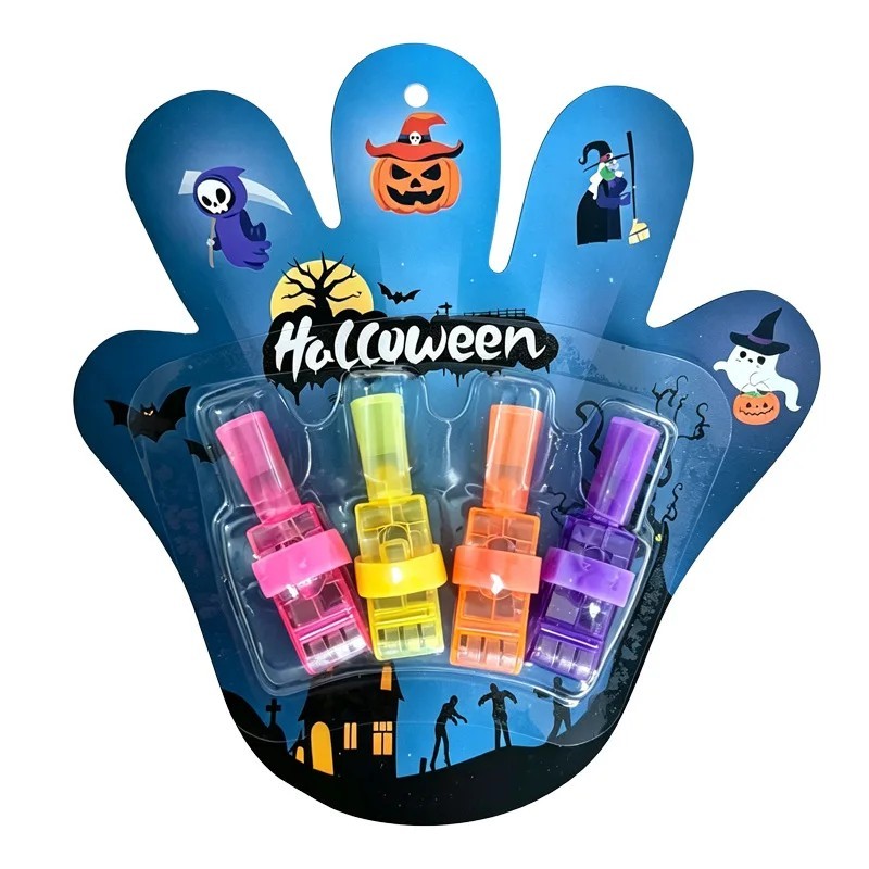 8PCS Halloween LED Finger Lights for Kids LED Projection Party Favors 8PCS Halloween LED Finger Lights for Kids LED Projection Party Favors