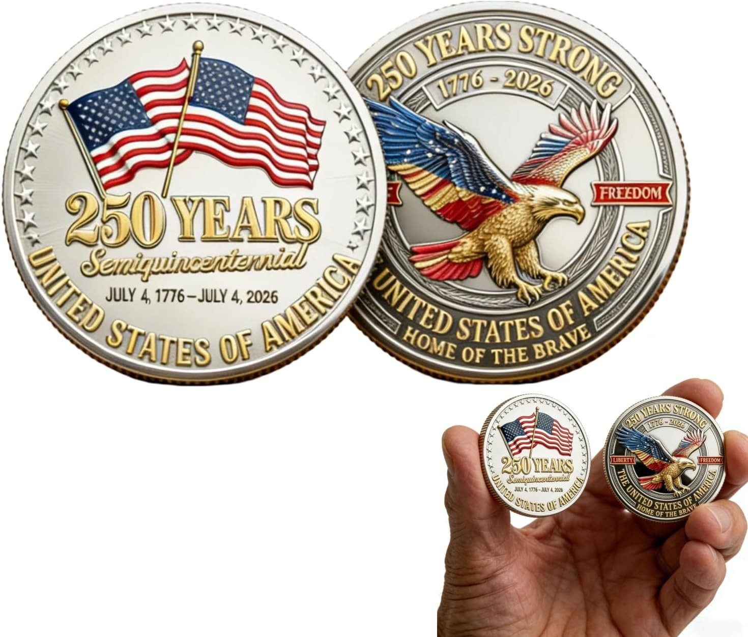 250 Anniversary Coin,1776-2026,250 Year American Anniversary Coin,American Great 250 Anniversary Coin,1776-2026,250 Year American Anniversary Coin,American Great