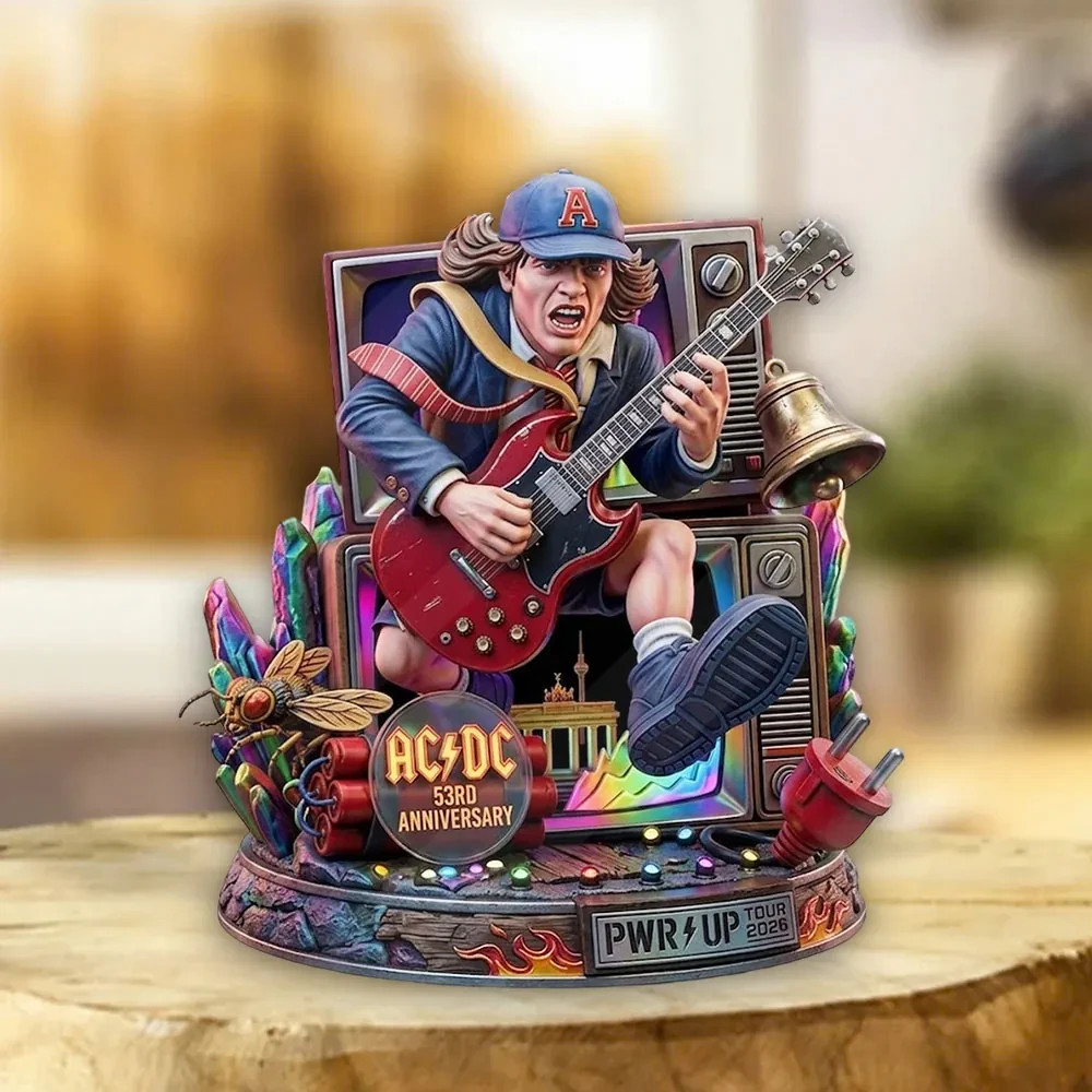 AC/DC 53rd Anniversary 2026 Custom Shape Acrylic Plaque –  164