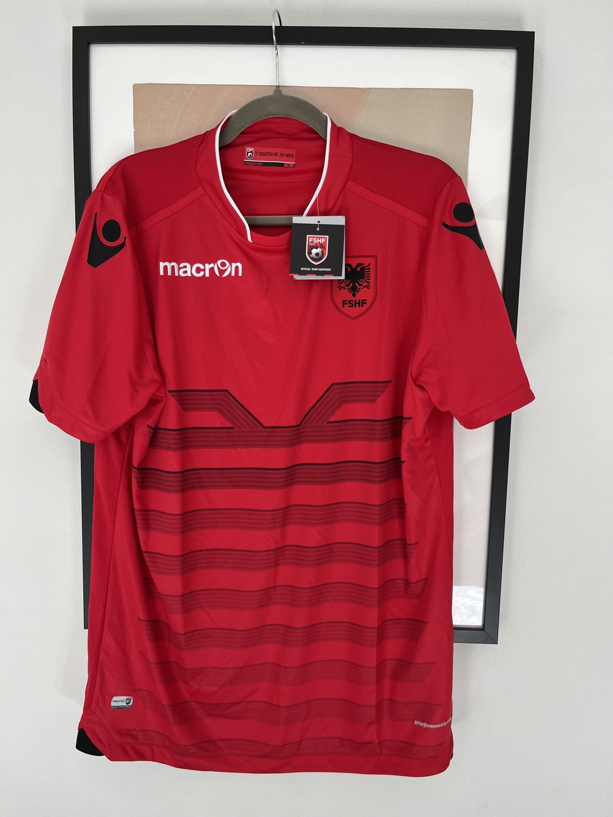 BNWT Albania Macron Euro 2016 Home Shirt XL (Fits like L)