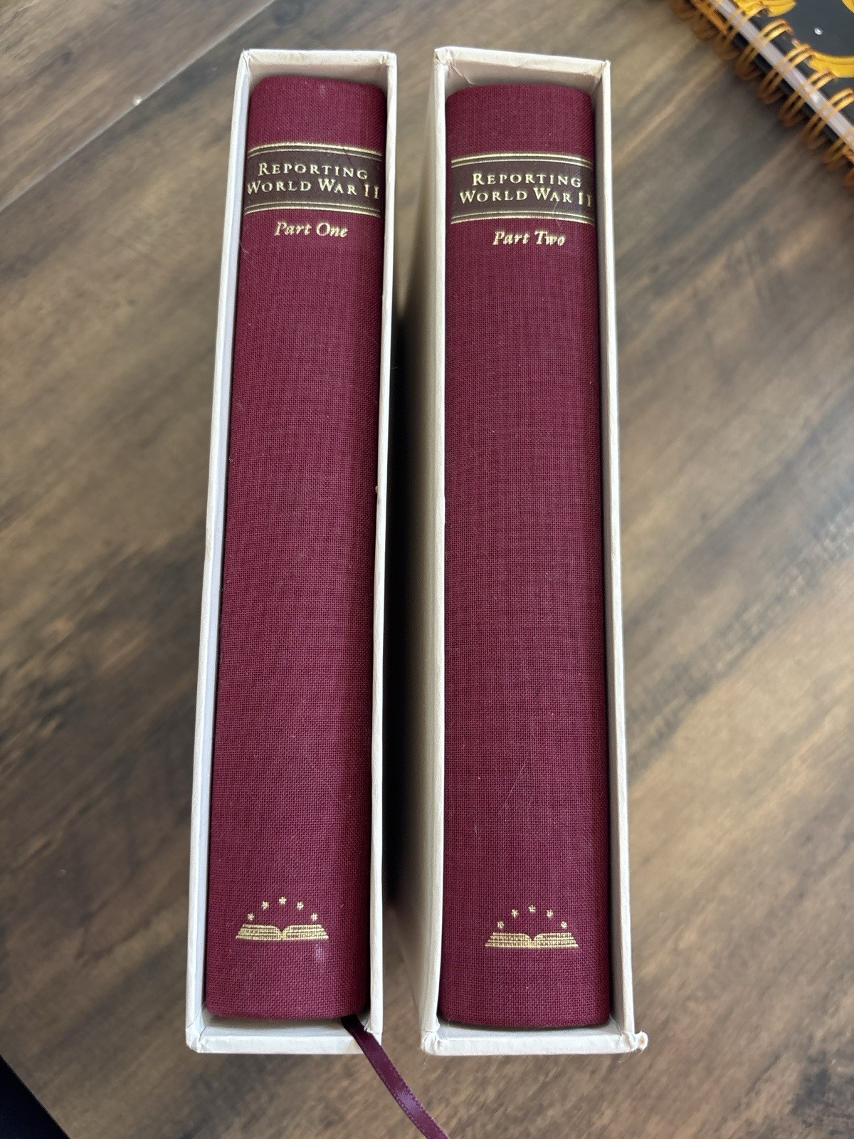 Reporting World War II 2 Vol Set Library of America 1995 1st Printing Slipcase