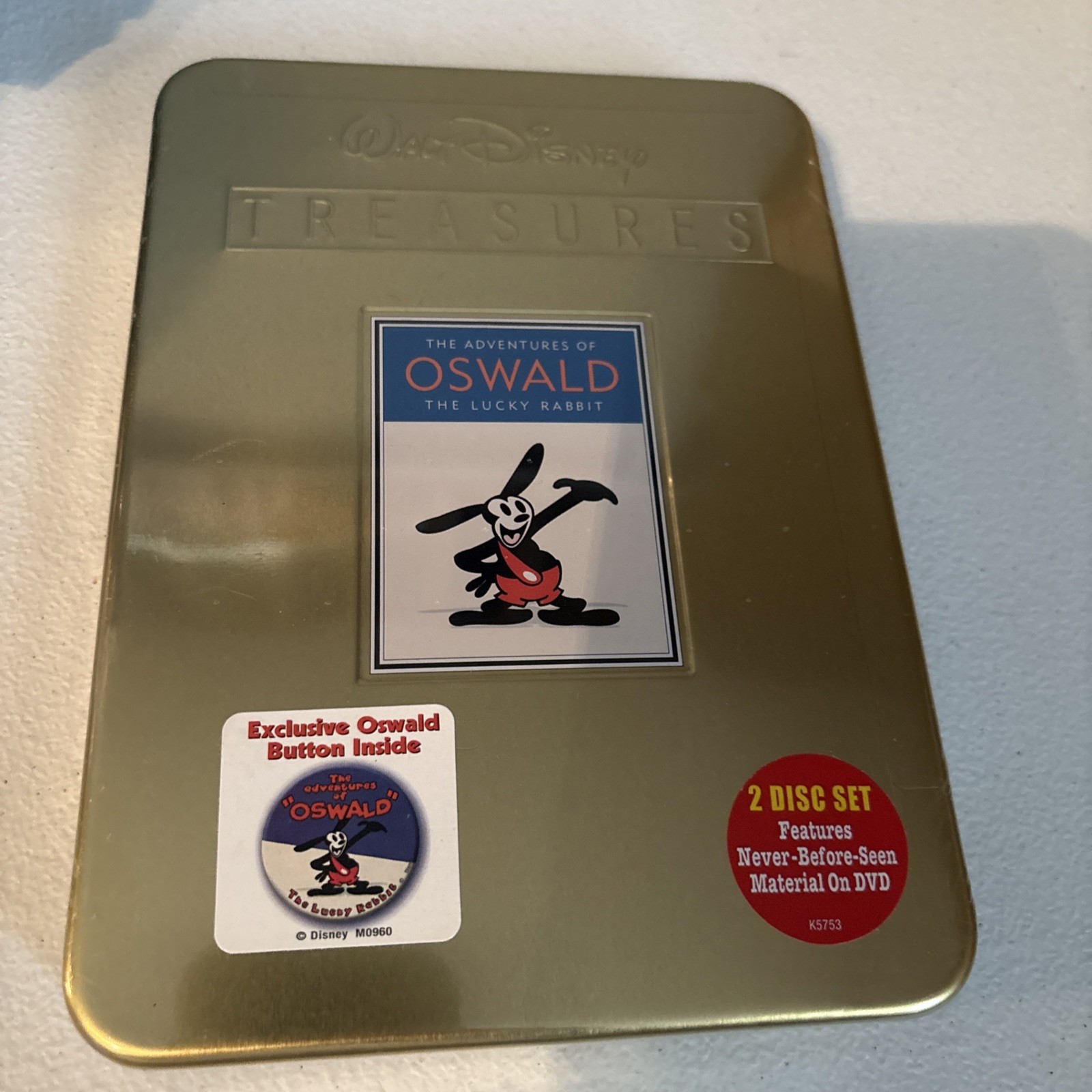 Walt Disney Treasures: The Adventures of Oswald the Lucky Rabbit (Tin, DVD, New) Walt Disney Treasures: The Adventures of Oswald the Lucky Rabbit (Tin, DVD, New)