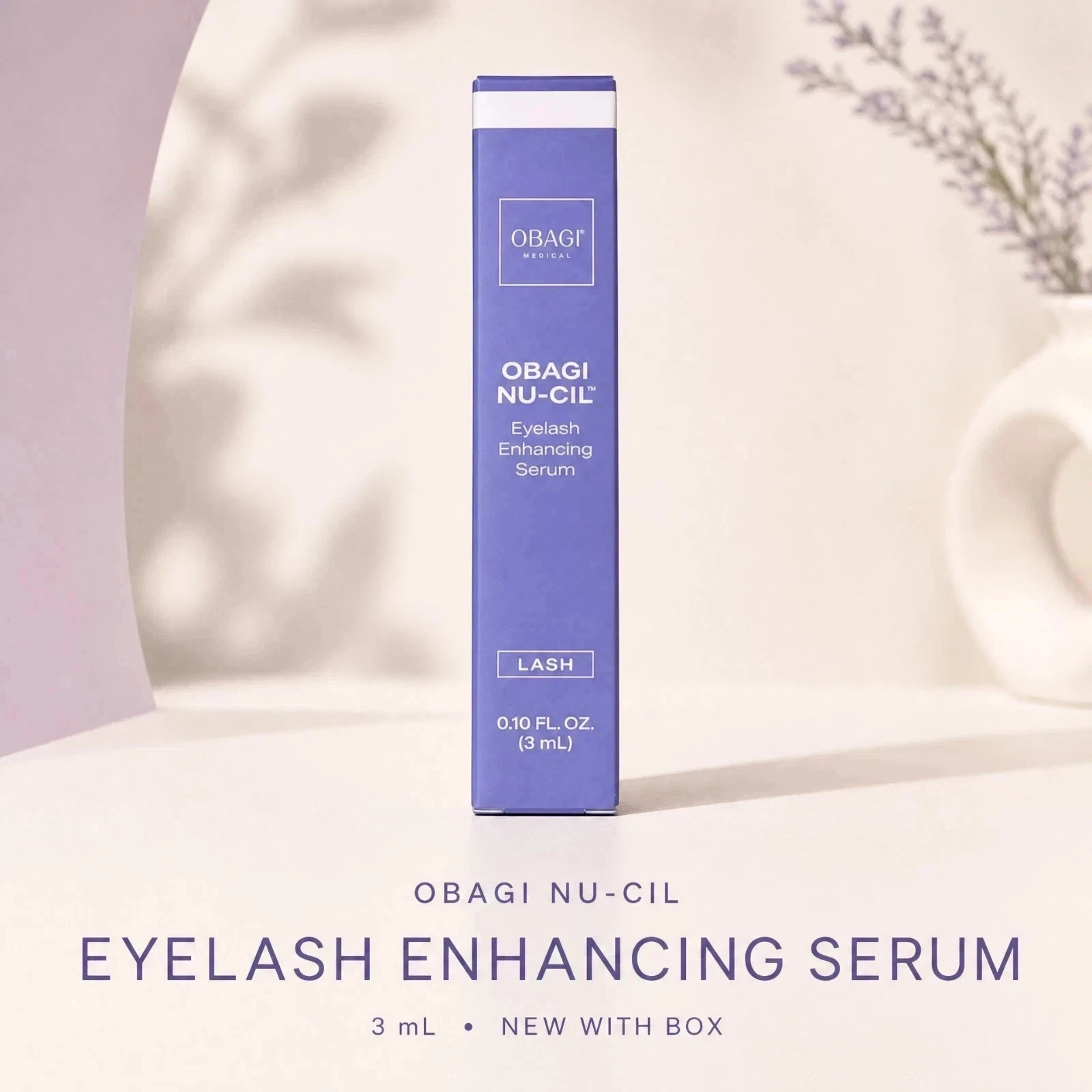 Obagi Nu-Cil Eyelash Enhancing Serum Lash 3mL Full Size Sealed NEW