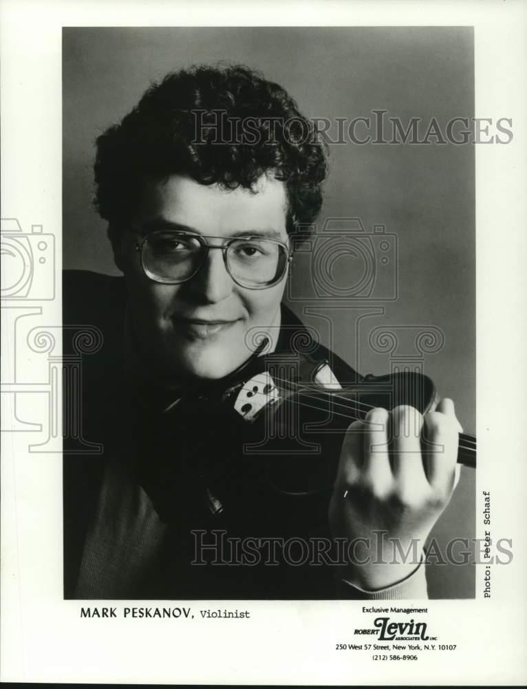 1984 Press Photo Violinist Mark Peskanov - lrp68549