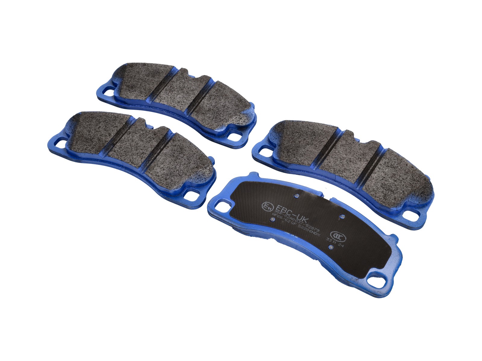 EBC DP52206NDX Bluestuff NDX Front Brake Pads for Porsche 991/992/718 Iron Rotor