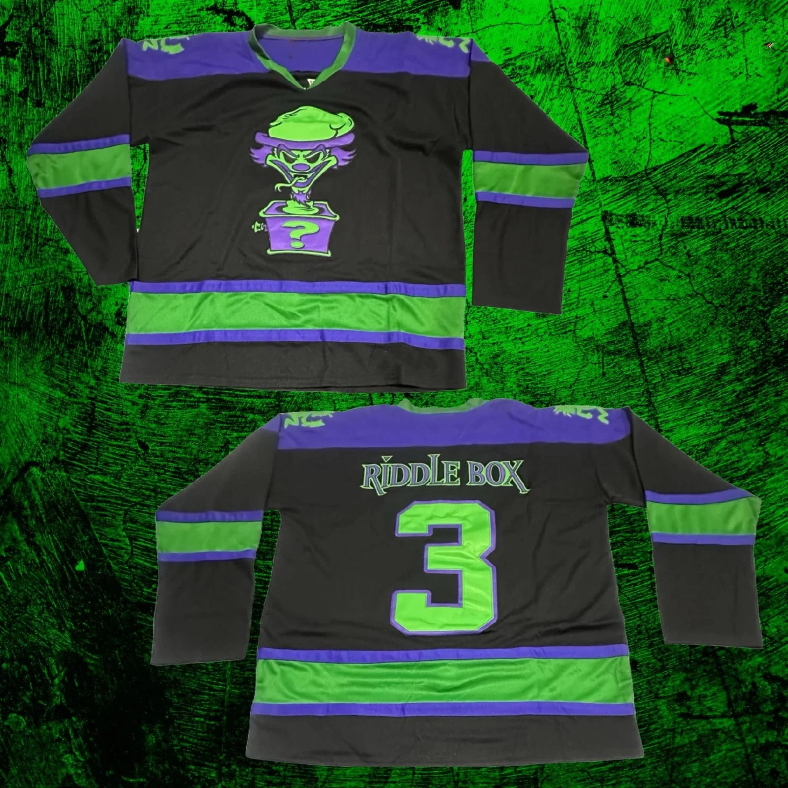 Vintage Insane Clown Posse Riddle Box Hockey Jersey US2132