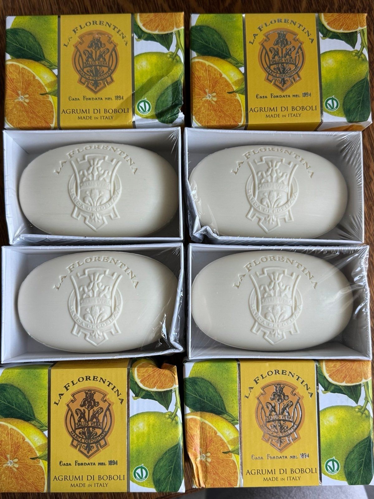 La Florentina Agrumi di Boboli Soap SETOF 4 DAMAGED BOX La Florentina Agrumi di Boboli Soap SETOF 4 DAMAGED BOX