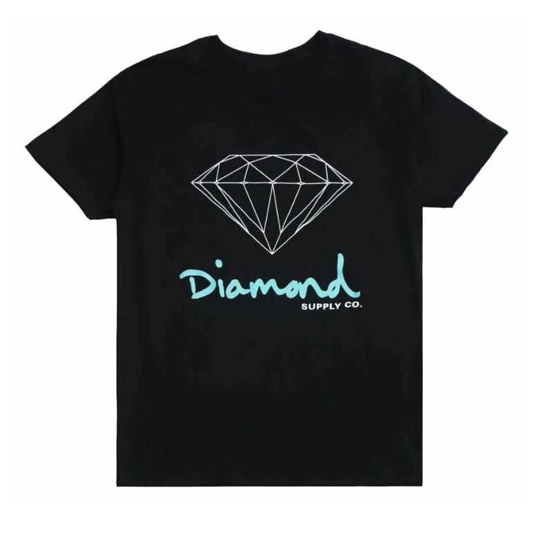 Diamond Supply Co. Men's T-Shirt OG Logo Short Sleeve Tee in Black
