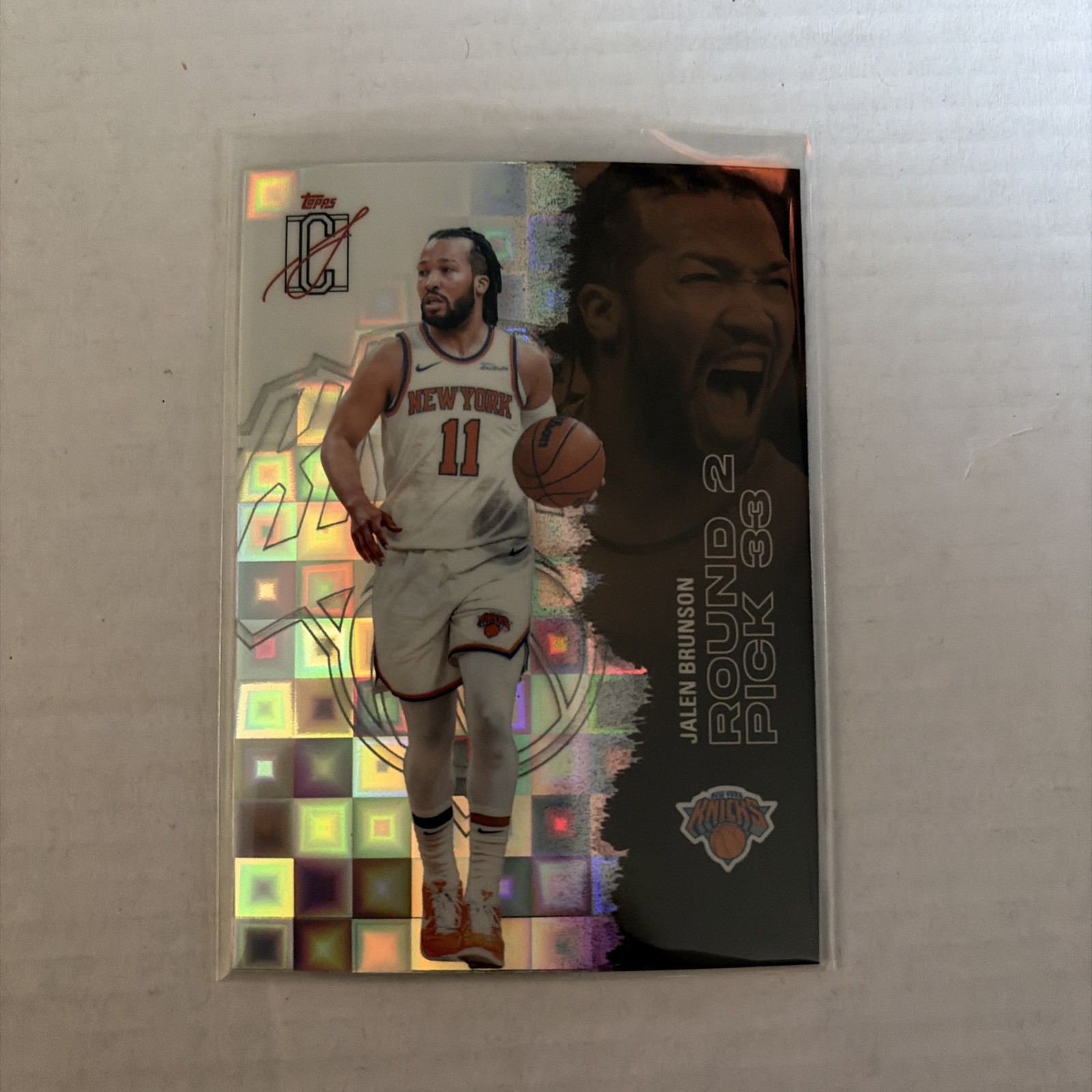 2025-26 Topps Signature Class - Chrome Jalen Brunson Yellow Pandora Refractor 2025-26 Topps Signature Class - Chrome Jalen Brunson Yellow Pandora Refractor