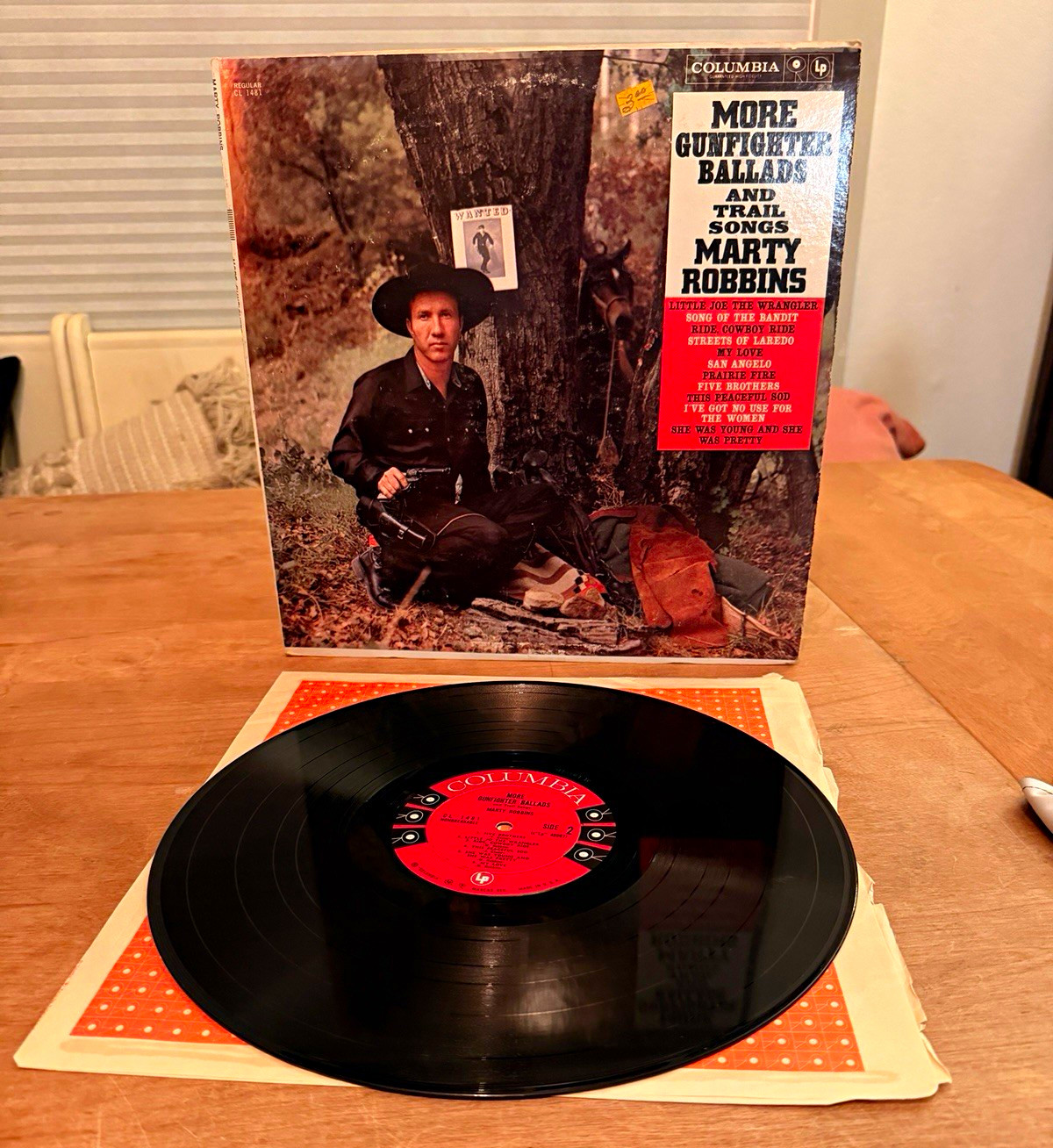 Marty Robbins More Gunfighter Ballads LP Columbia CL 1481 Mono Six Eye NM