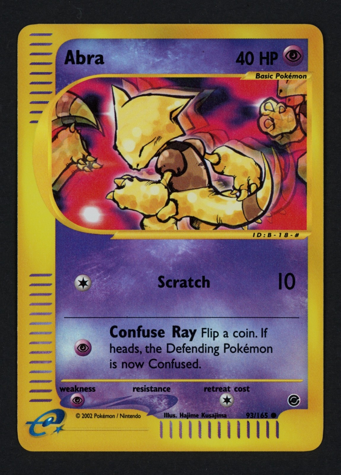 Abra 93/165 Reverse Holofoil Expedition Common Pokemon TCG Abra 93/165 Reverse Holofoil Expedition Common Pokemon TCG