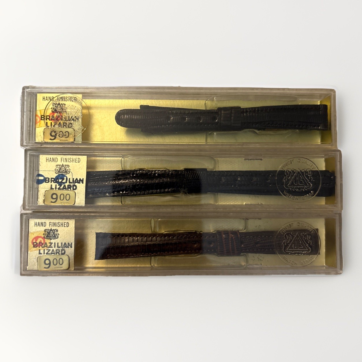 Vintage JB Champion NOS Brazilian Lizard Skin Leather Watch Band