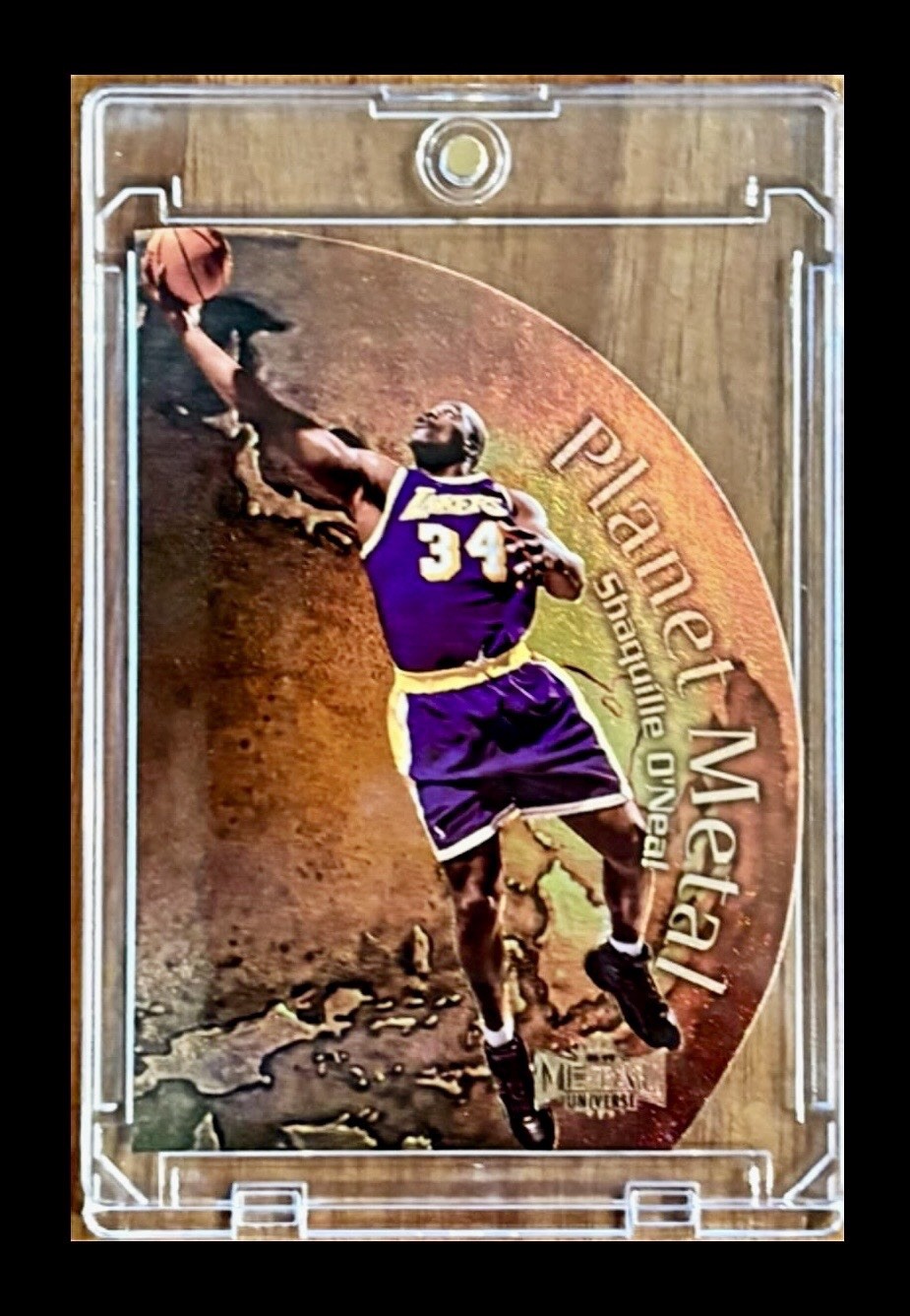 1998-99 Metal Universe Planet Metal Shaquille O'Neal #8 Lakers HOF