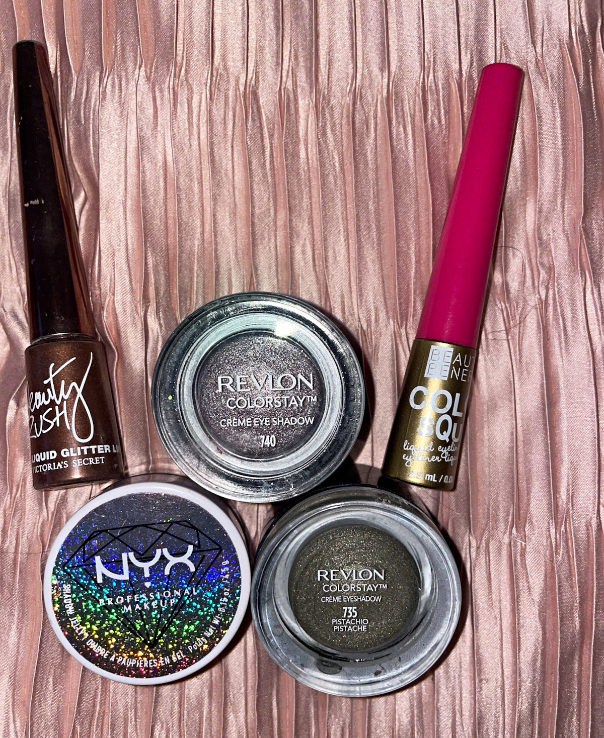Revlon ColorStay & NYX Makeup Mixed Lot Eye Shadow, Eyeliner, Beauty Rush Revlon ColorStay & NYX Makeup Mixed Lot Eye Shadow, Eyeliner, Beauty Rush