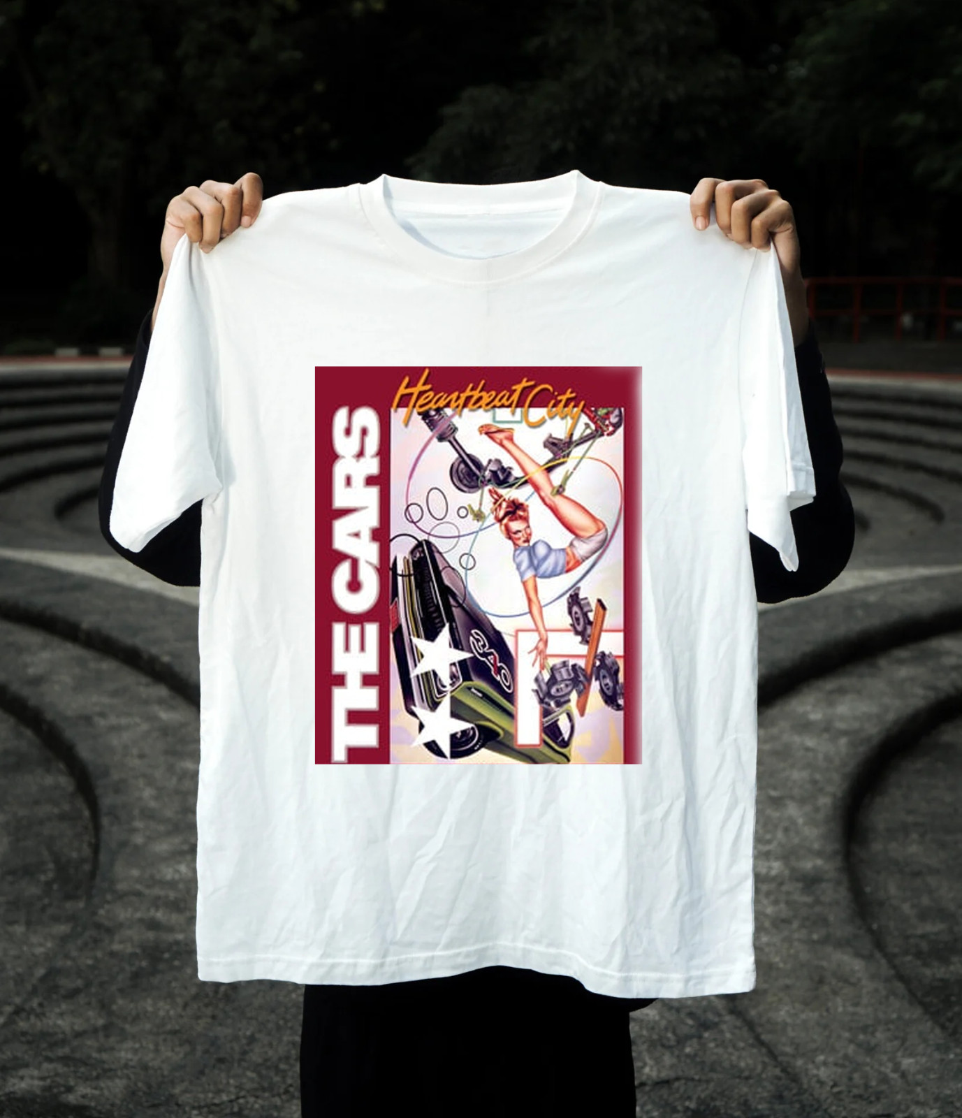 Vintage The Cars - Heartbeat City Unisex All Size White T-Shirt LH588