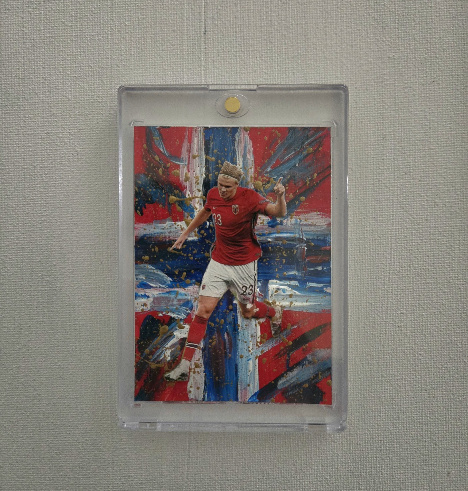 Erling Haaland 1/1 Custom Art Card By Artist Keith Kelley NORWAY Auto By Artist 